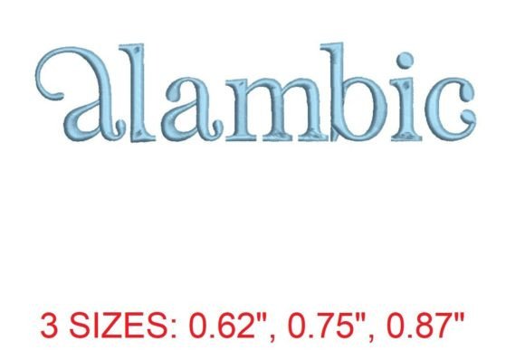 Alambic Embroidery Font: Elegant Stitching for Every Project