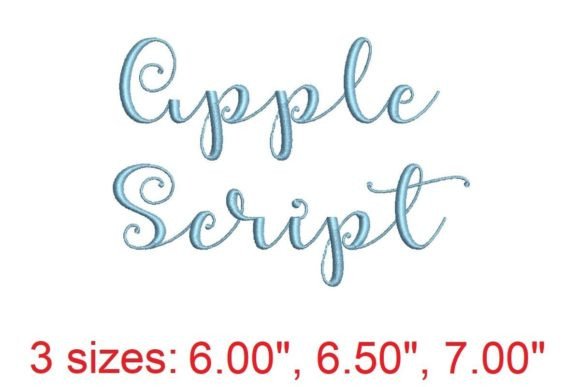 Apple Script Embroidery Font: A Stitch of Elegance