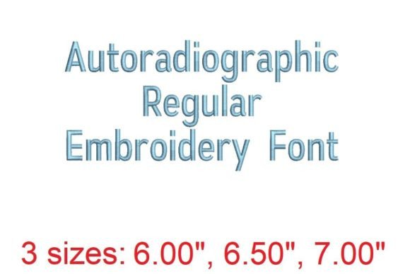 Autoradiographic Embroidery Font: Elegant & Versatile Design