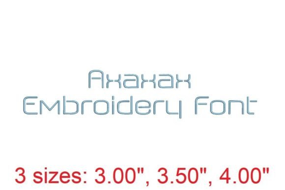 Axaxax Embroidery Font: Elegant Stitchwork for Every Project
