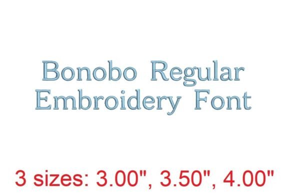 Bonobo Regular: Your Elegant Embroidery Font Solution