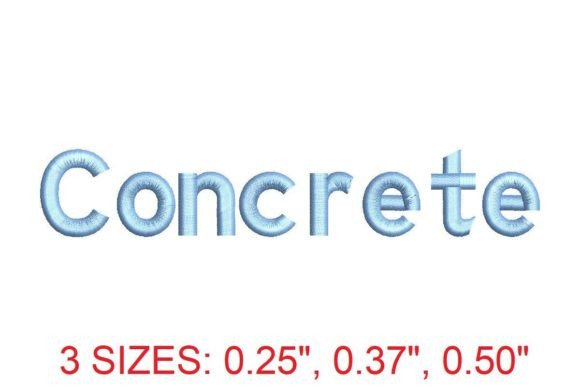 Concrete Embroidery Font: Modern, Urban Style for Your Projects