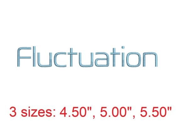 Discover the Elegance of Fluctuation Embroidery Font