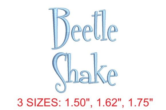 Discover the Elegant Beetle Shake Embroidery Font