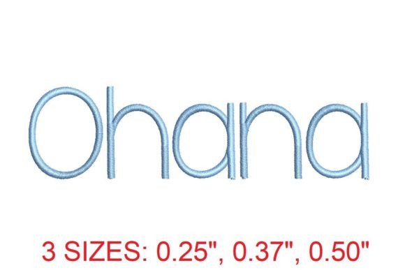 Discover the Ohana Embroidery Font for Your Projects