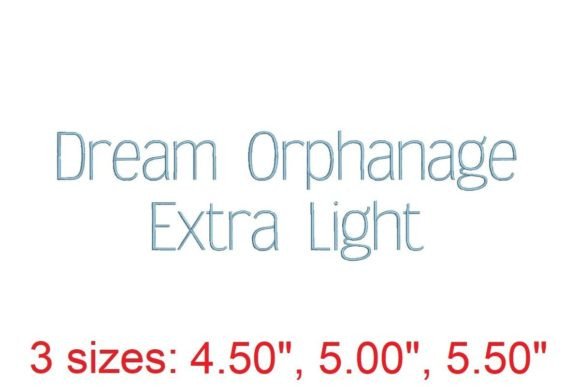 Dream Orphanage EL Embroidery Font for Elegant Projects