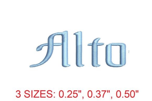 Elevate Your Embroidery with Alto Regular Font