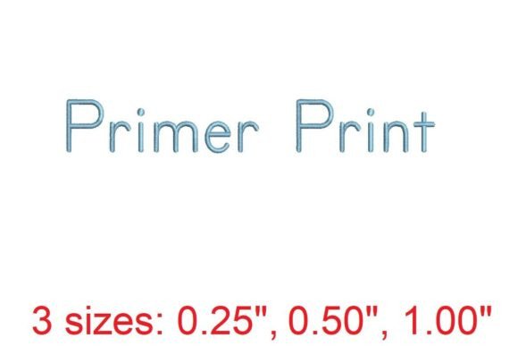 Elevate Your Embroidery with the Primer Print Font