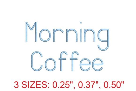 Elevate Your Stitching with the Morning Coffee Embroidery Font
