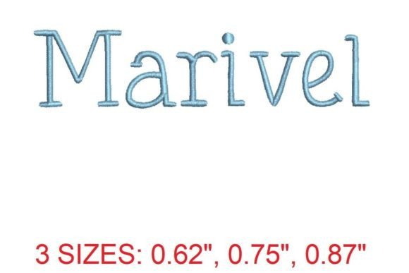 Marivel Embroidery Font: Charm for Your Stitching