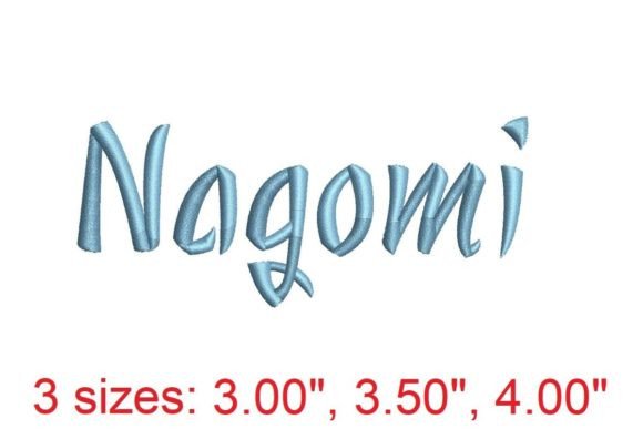 Nagomi Embroidery Font: Elegant Stitching for Modern Designs