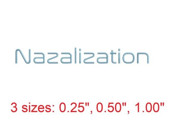 Nazalization Embroidery Font: Precision in Every Stitch