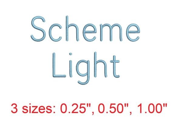 Scheme LT: Elegant Embroidery Font for Modern Designs